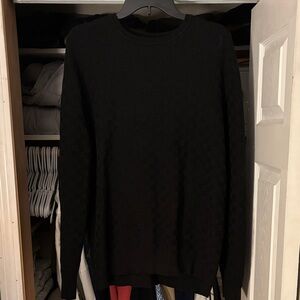 Karl Lagerfeld Men's Black Crewneck Sweater